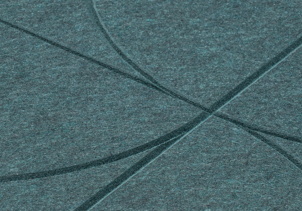 Akoestiek verbeteren met PET-Vilt - detail vilt tegel