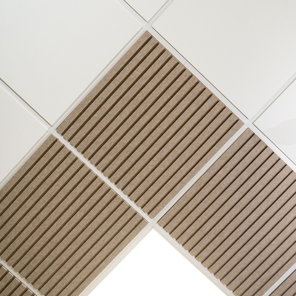 Akoestisch systeemplafond van PET-vilt