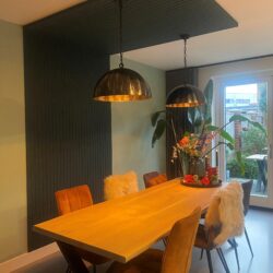 Vilt panelen op wand en plafond